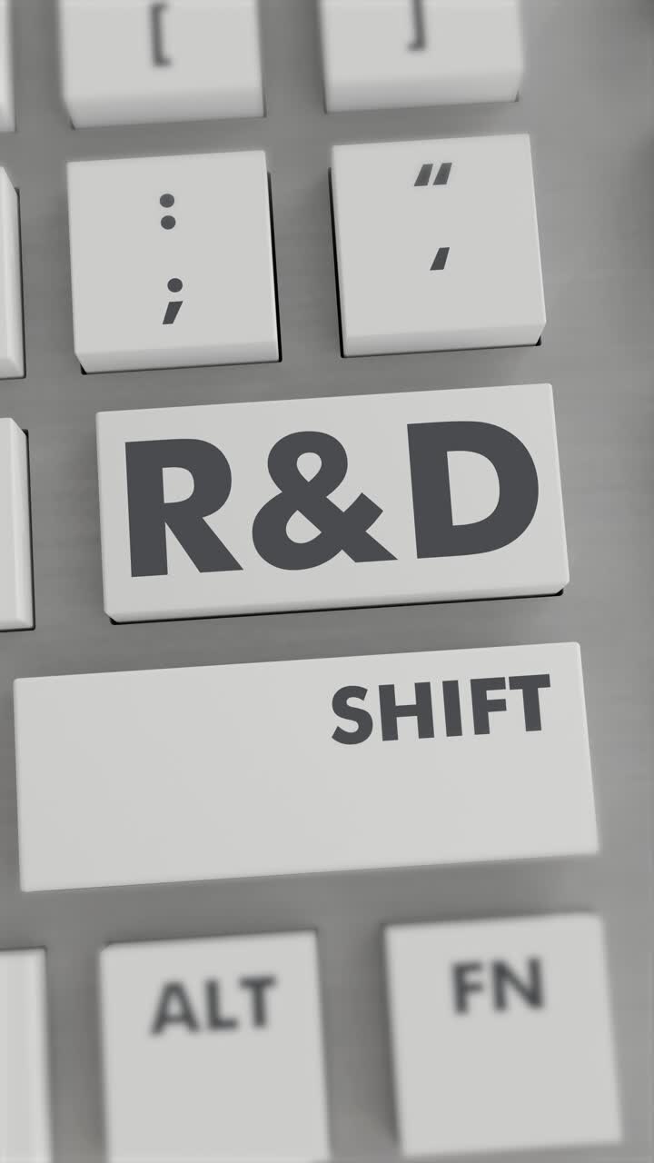 R&D BUTTON PRESSING ON KEYBOARD Vertical Video