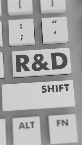 r&d button pressing on keyboard vertical video