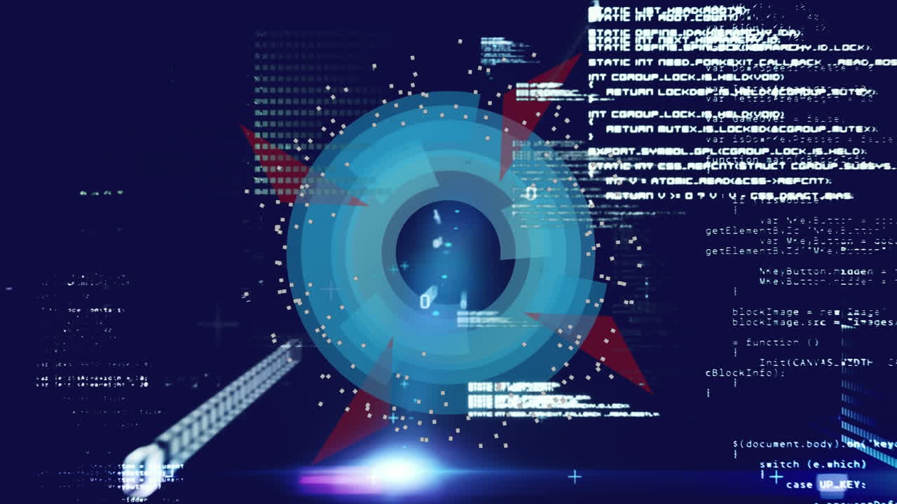 animación de escaneo y grabación de alcance azul en movimiento rápido