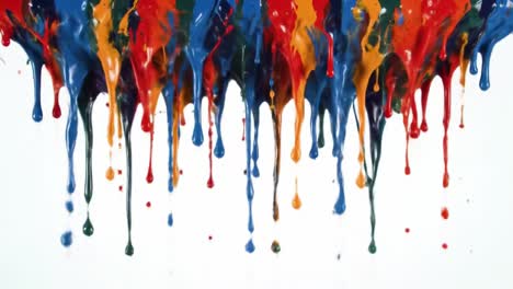 colorful paint drips