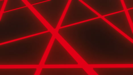 animación de la formación de líneas de malla rojas brillantes que se mueven en un bucle sin costuras
