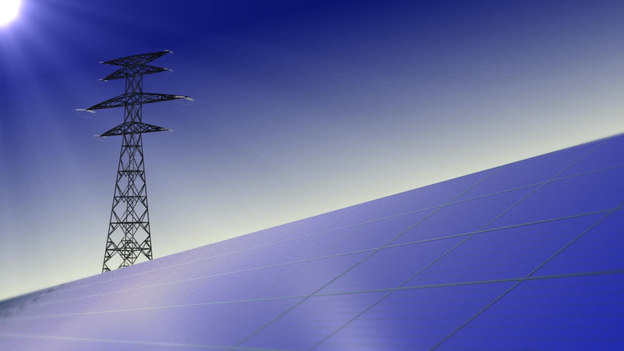 plantas de energía solar limpia alternativas fondos de animación en bucle.