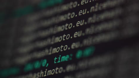 código de computadora en la pantalla