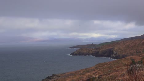 ireland epic locations bantry bay from sheeps head on a showery winter afternoon