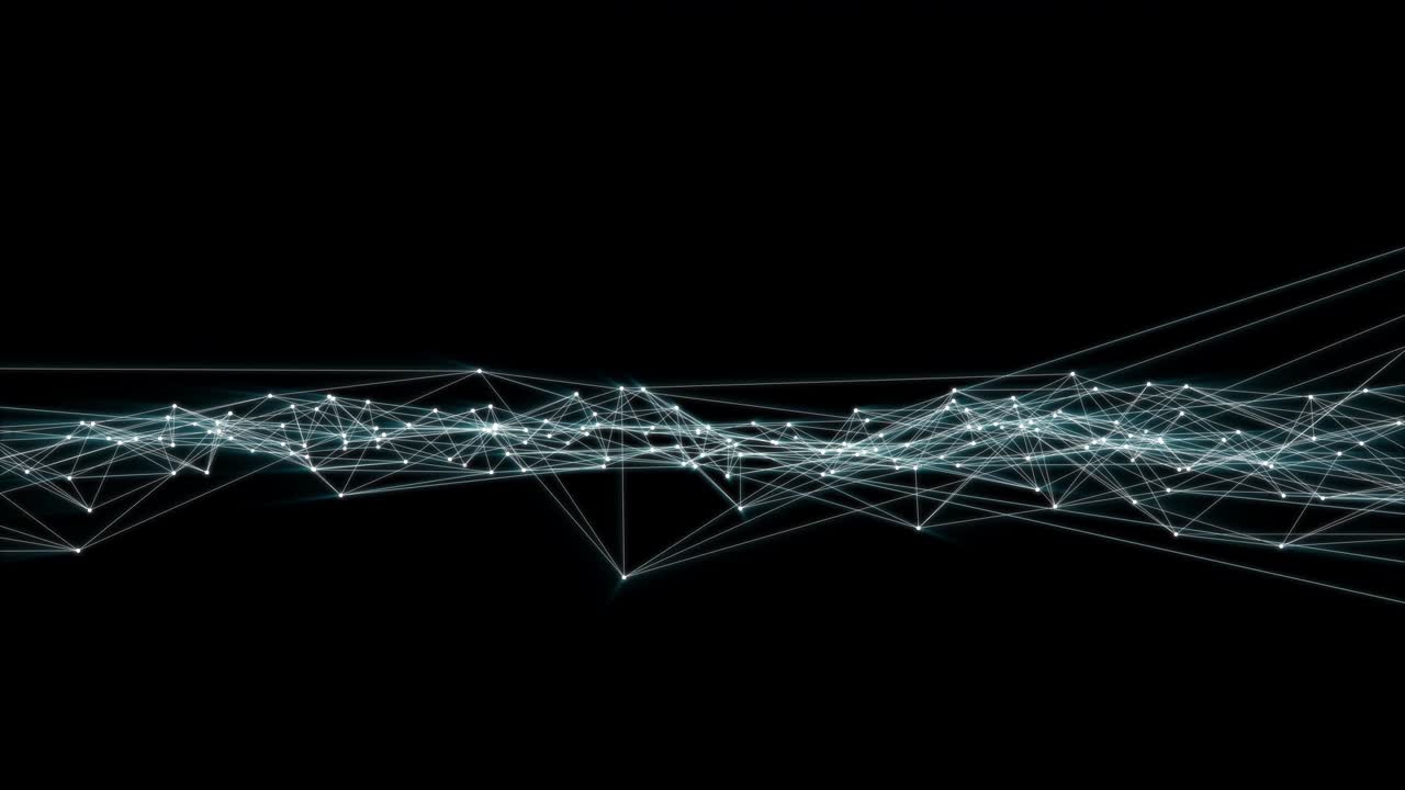 4k 영상 라인 통신 소용돌이 파동 미래 반이는 표면 냉정한 동적 기술 배경