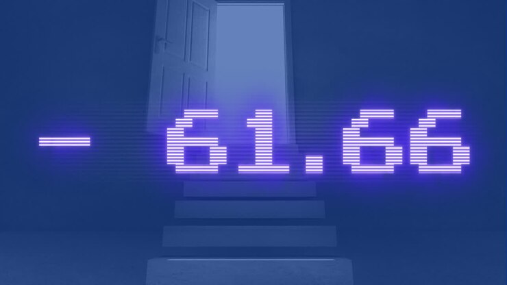 Animation of financial data processing over computer servers background