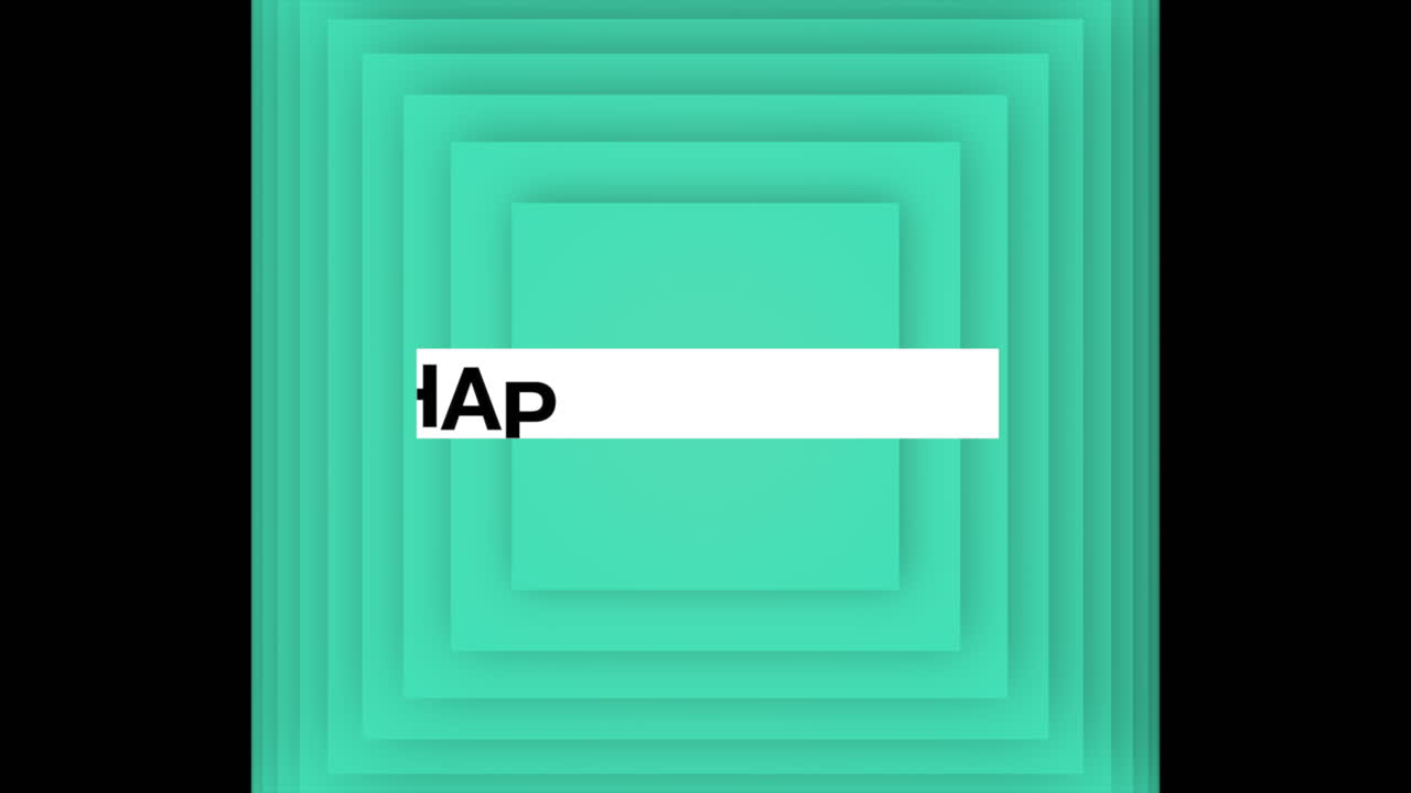 feliz pascua con cubos verdes formas en el gradiente