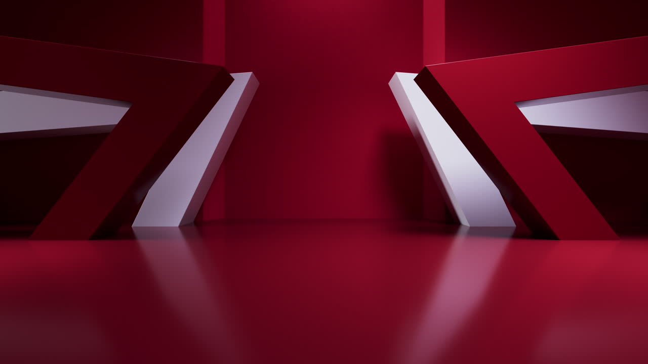 estructura interior geométrica abstracta, representación en 3d.