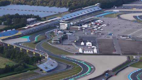 tt circuit assen, the netherlands. motorcycle race track. motorsports. aerial video