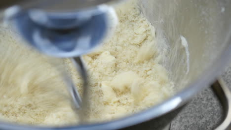 mixing dough for a pastry