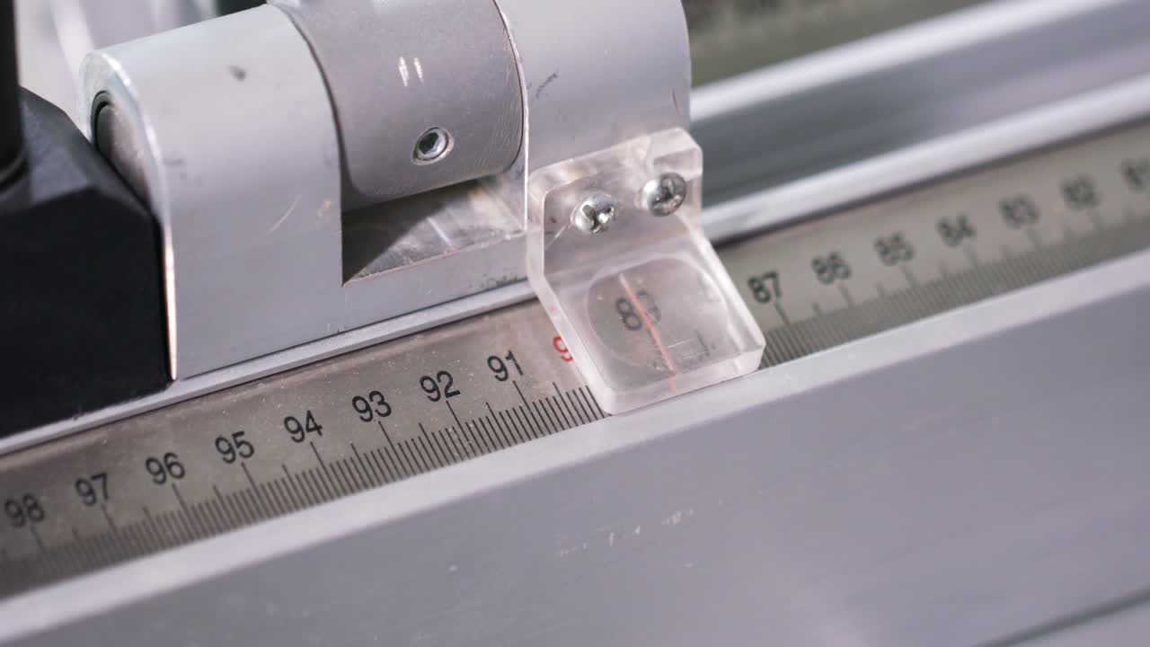 빈티지 기계적 척도의 클로즈업