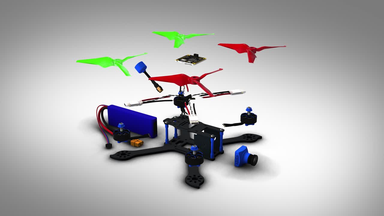 드론 경주 - 회전 루프