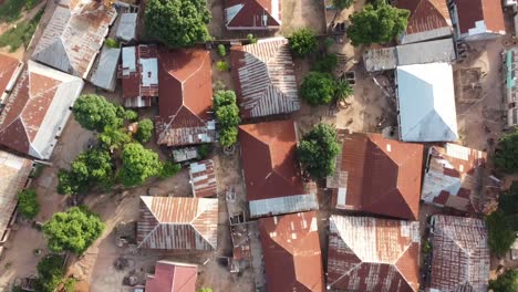 bissau township african community by drone