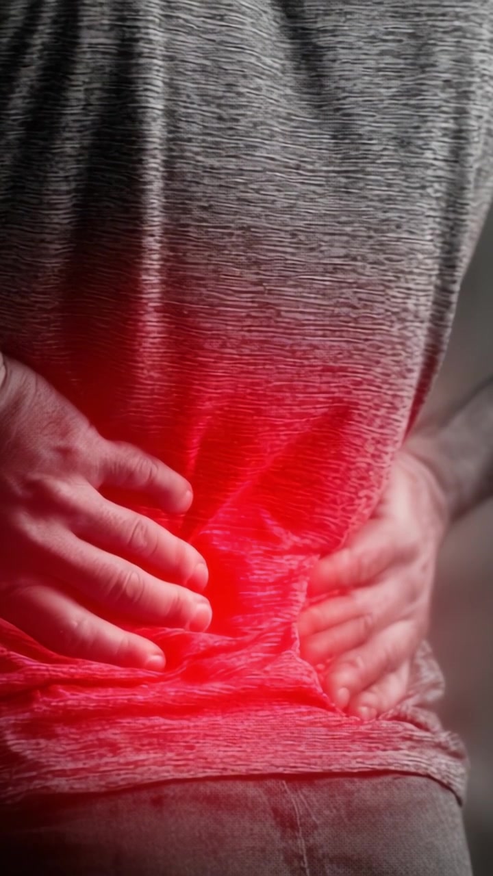 Chronic Pain: A Visual Representation of the Emotional and Physical Toll of Persistent Back Discomfort, Illustrating the Impact on Daily Life and Well-being.