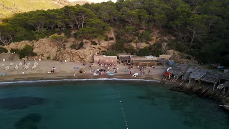 along the coastline of the hippy beach