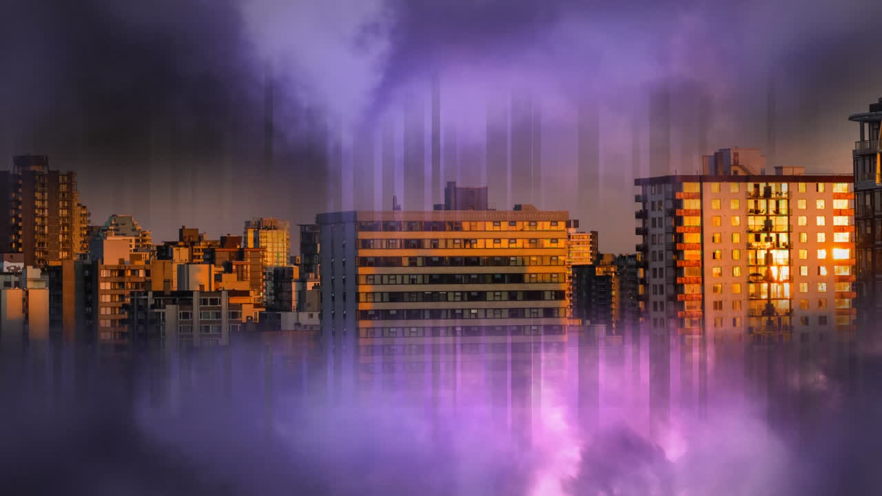 видео с громом и городом