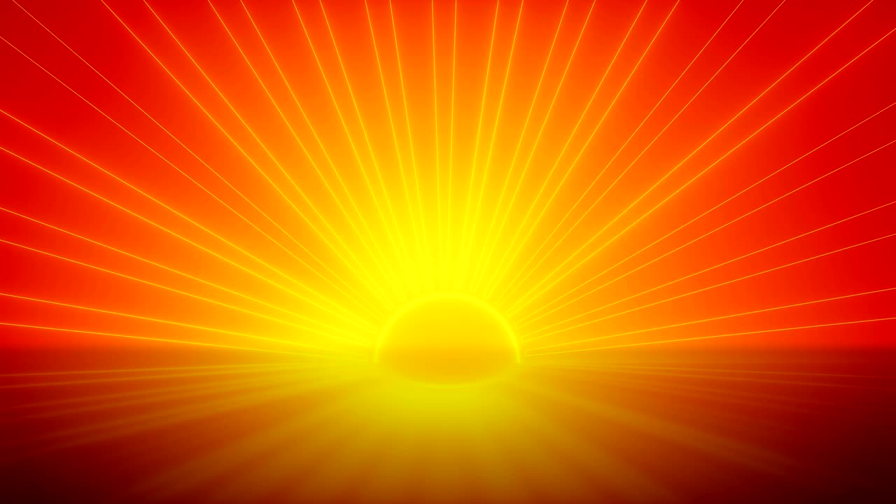 Sunlight Bright orange Background loop