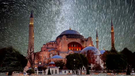 hagia sophia in istanbul. the world famous monument of byzantine architecture.