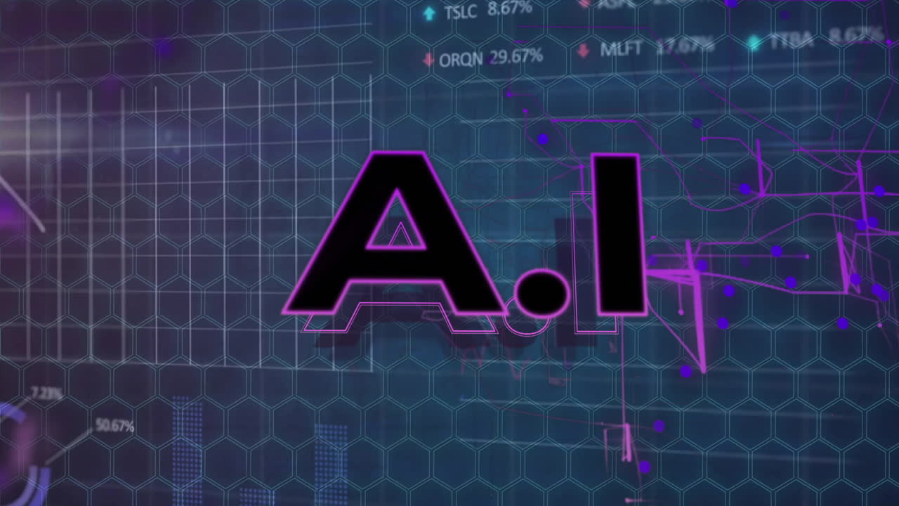 animación de un texto a través del procesamiento de datos y las conexiones