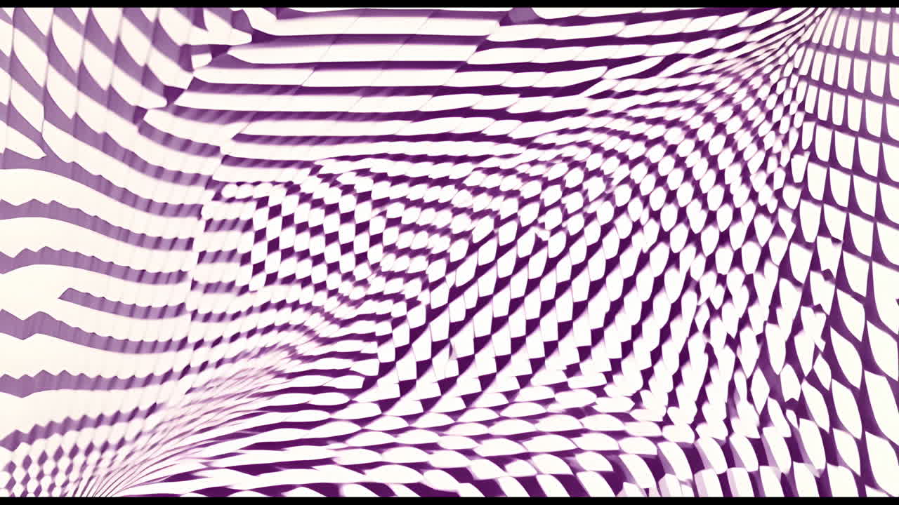 animación de formas blancas que se mueven sobre un fondo negro