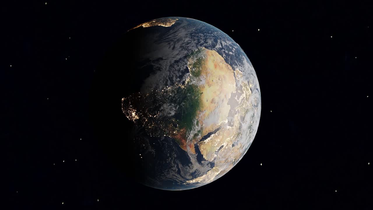 Twilight Brilliance: Earth's Dusk Illumination vertical