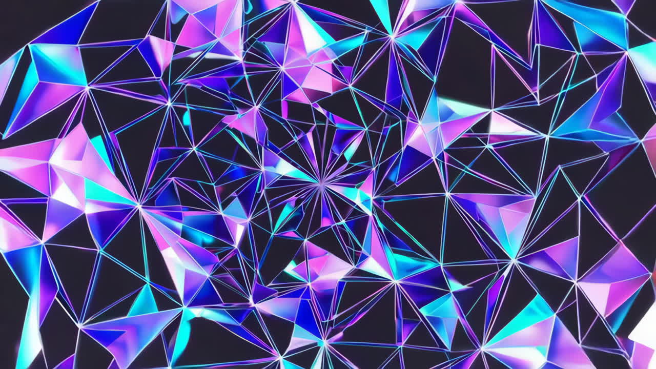 Abstract Geometric Crystal Pattern