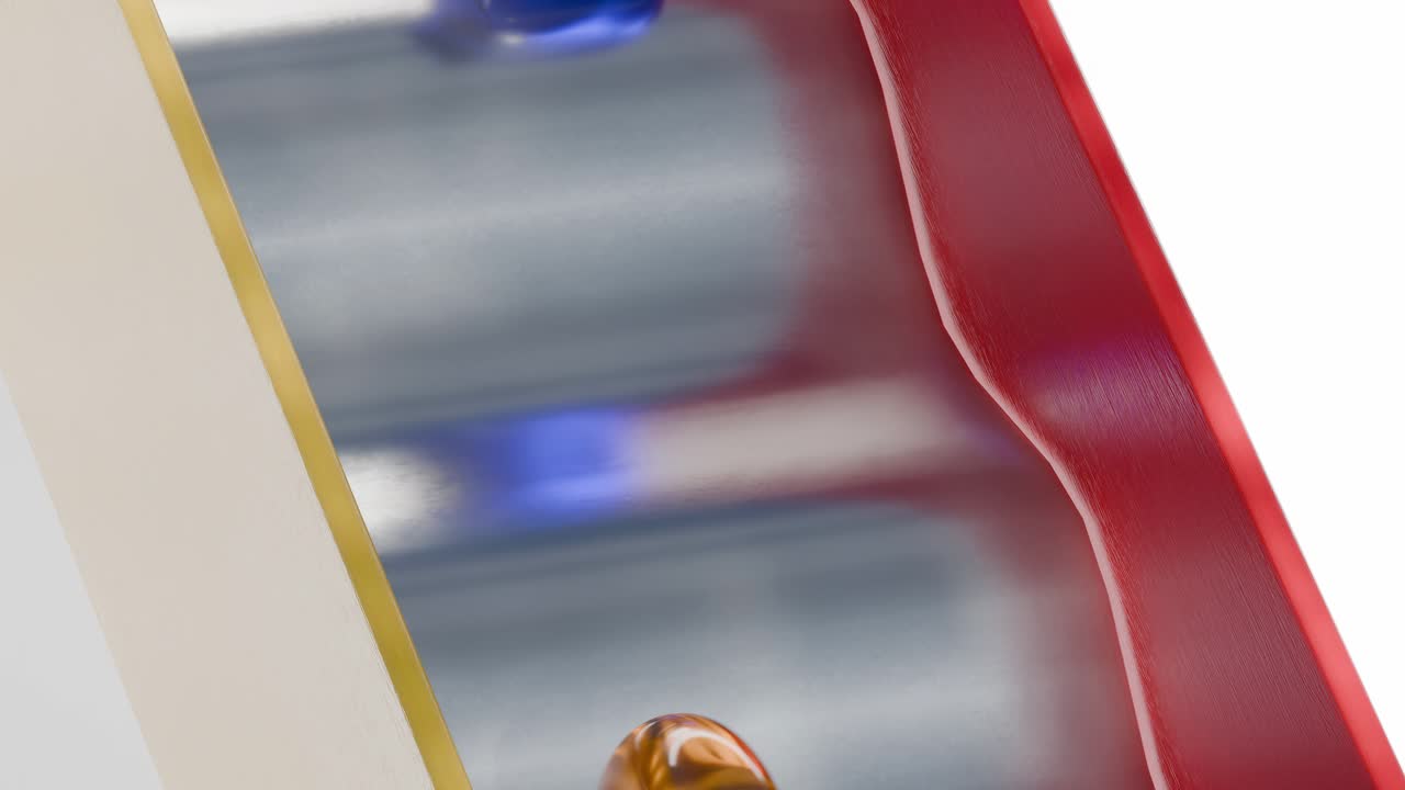 Abstract Colorful Glass Shapes