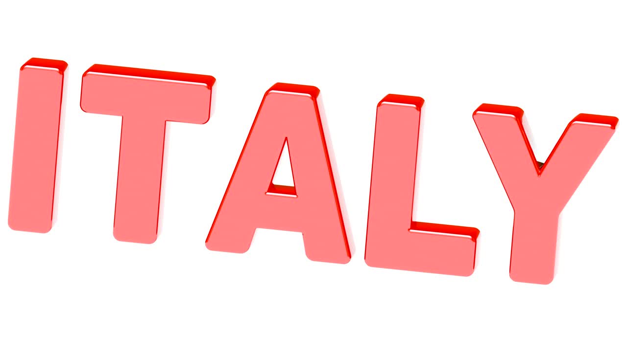 italia. filmati in loop con risoluzione 4k.
