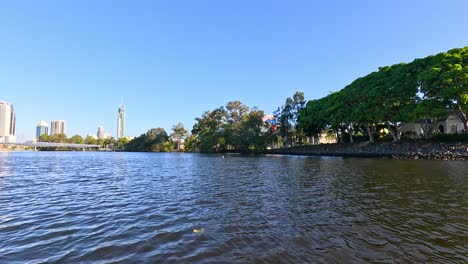 scenic river cruise with city skyline views