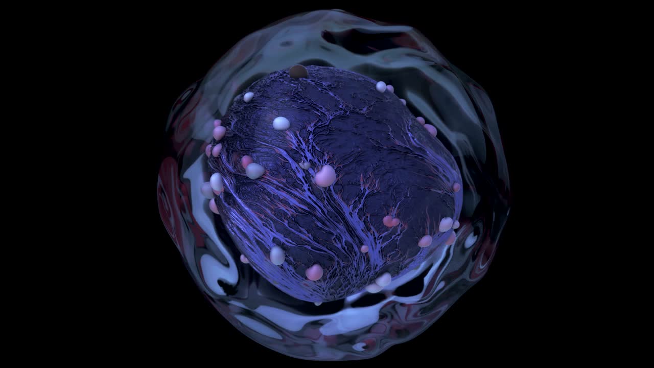 célula alienígena modificada genéticamente de 4k.