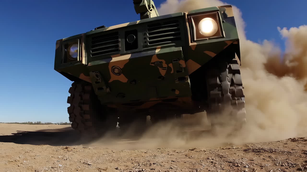 Military Vehicle in Action