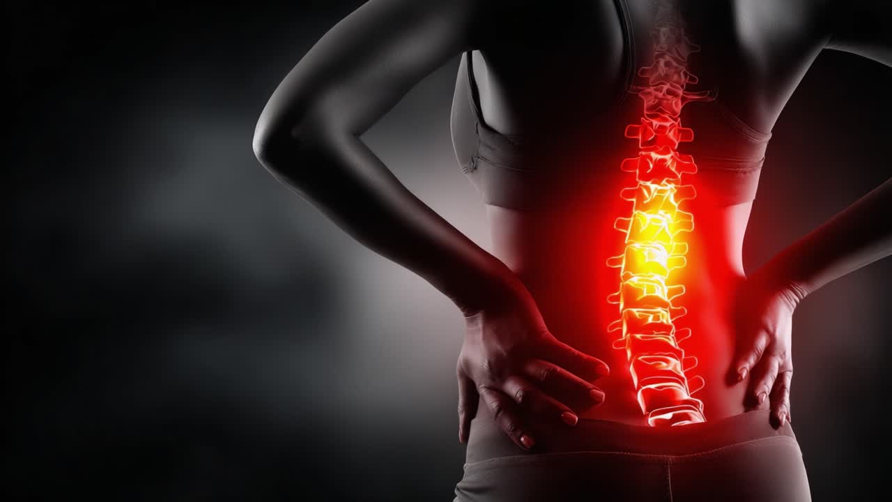 A Powerful Visualization of Spinal Health: Examining the Impact of Back Pain and Its Connection to the Human Spine Through Radiant Luminescence