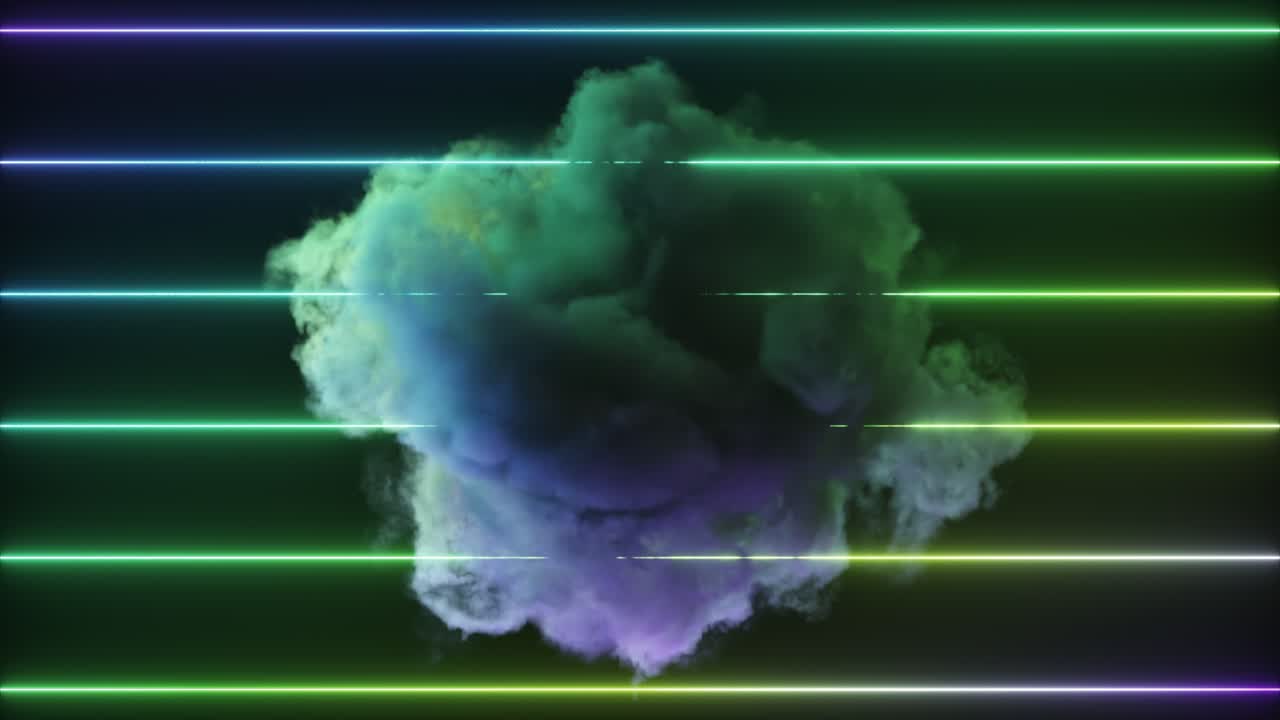 fondo de nubes de neón abstractas