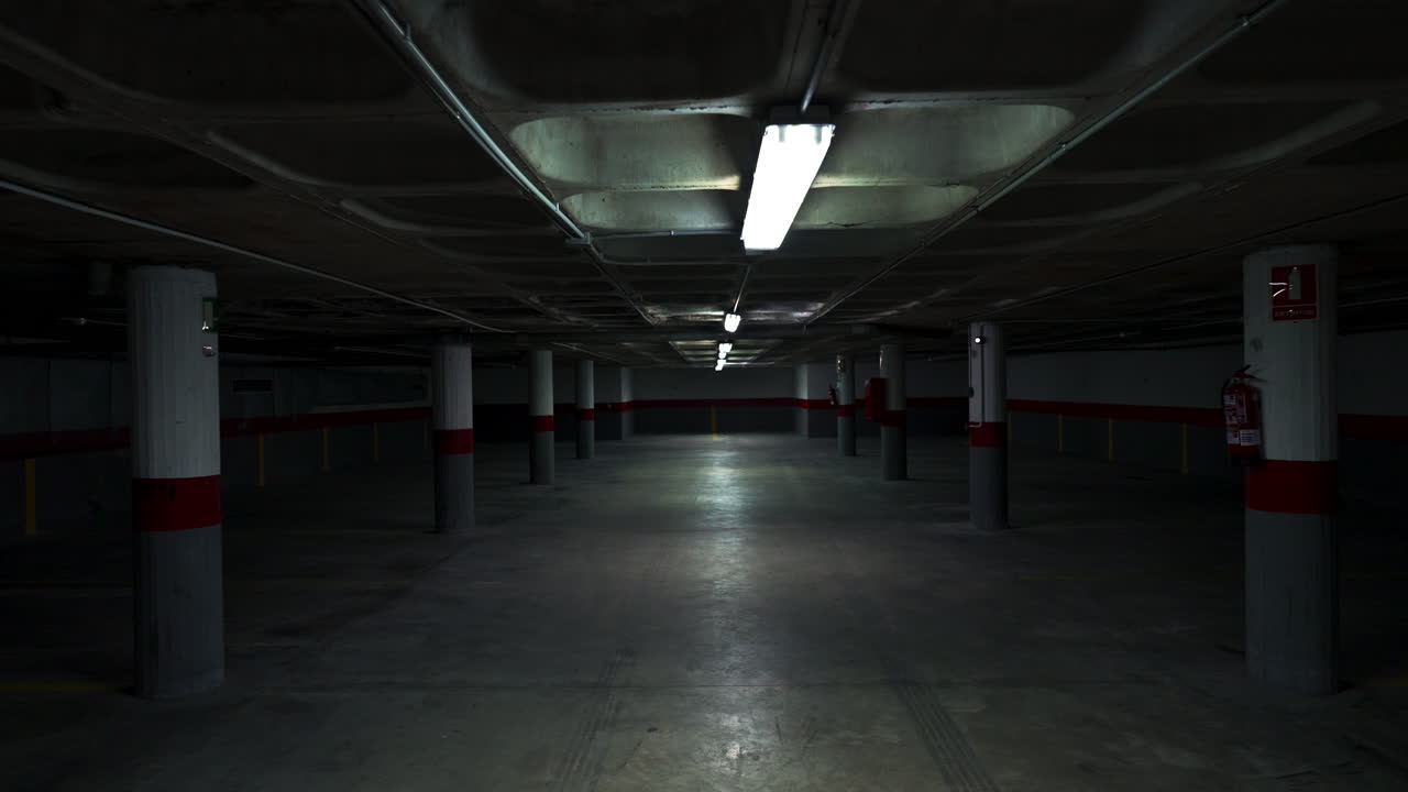 빈 지하 주차장