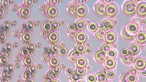 animación abstracta, fondo de la rotación dinámica de los elementos. representación 3d