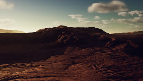 beautiful sand dunes in the sahara desert at sunset