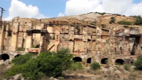 Industrial-heritage-of-an-abandonned-working-site,-Naracauli,-Sardaigna