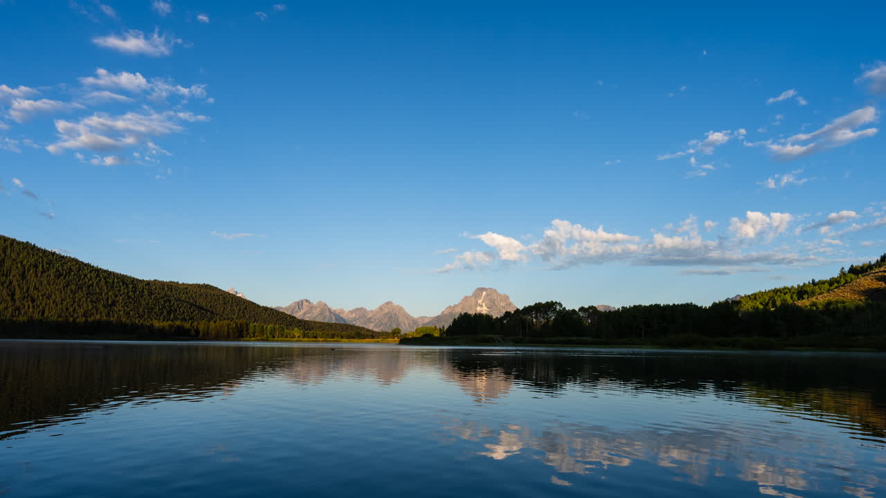 Serene Mountain Lake Reflection in Grand Teton National Park