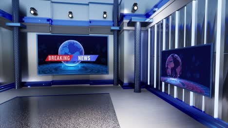 3d 가상 tv 스튜디오 뉴스