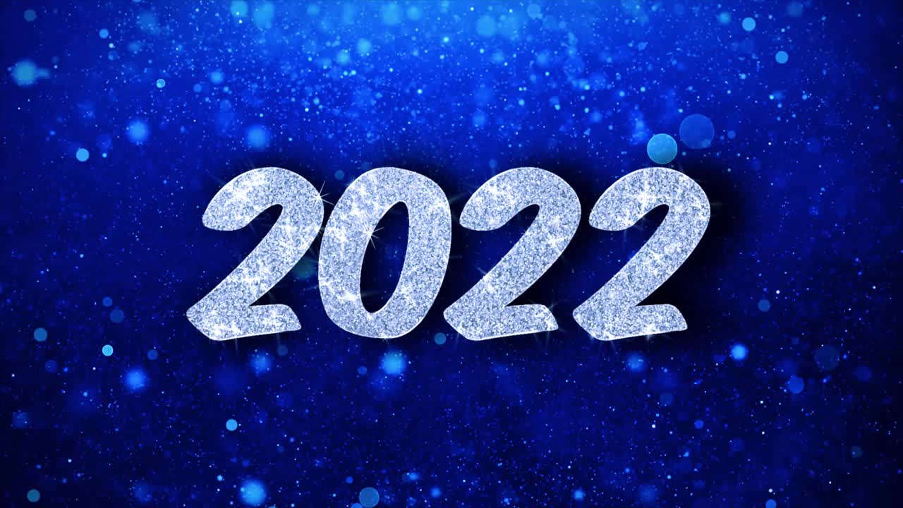 2022 New Year's Glitter Background