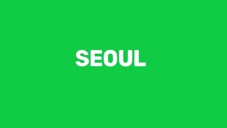 수도 '서울'의 매끄럽고 고품질의 실버 3d 텍스트를 공개합니다.