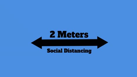 2-meters-social-distancing-text-and-arrow-against-blue-background