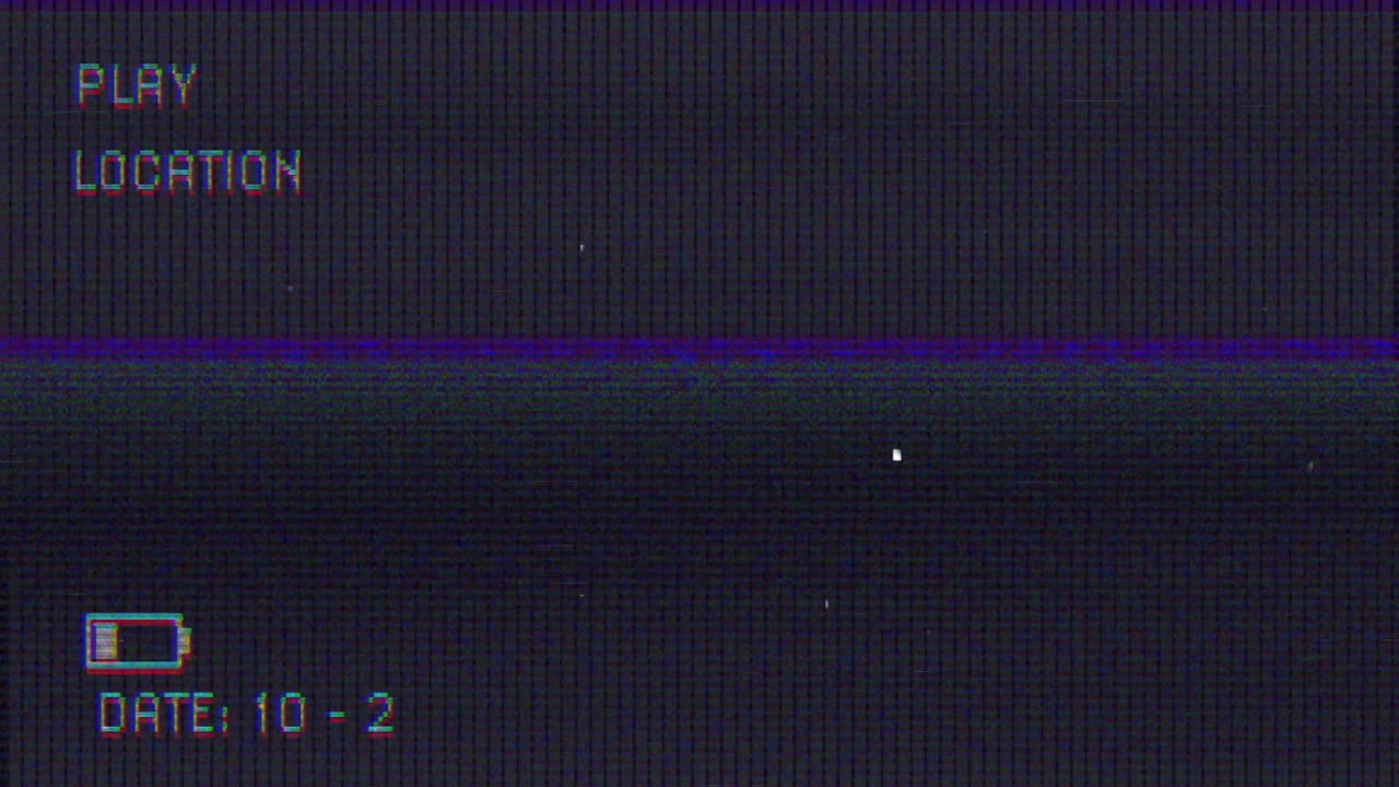 Animation of interference moving on black background