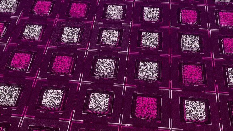 Abstracte QR-code achtergrond