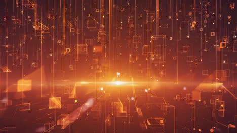 abstract digital data network flow