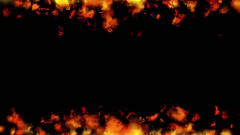 fondo de efecto de llama de fuego