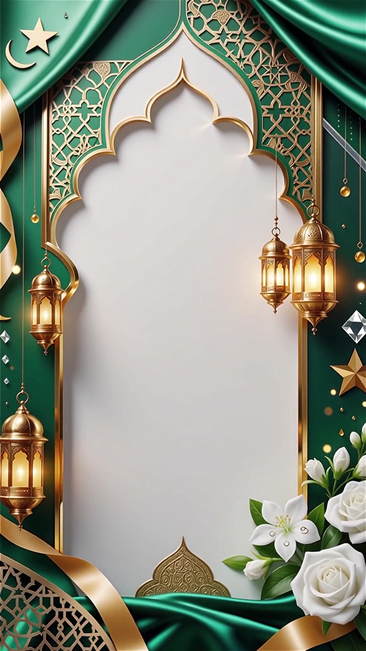 Compleanno del Profeta Maometto Mawlid al-Nabi Sfondo Islamico