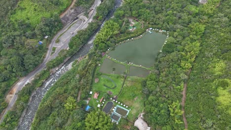 hyperlapse of the pance river, a short distance from cali, colombia