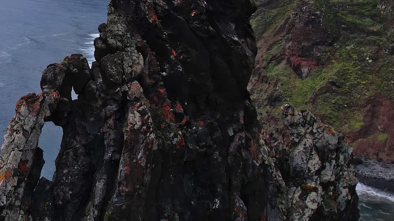 Exploring the stunning cliffs and coastline of Madeira, Portugal by drone