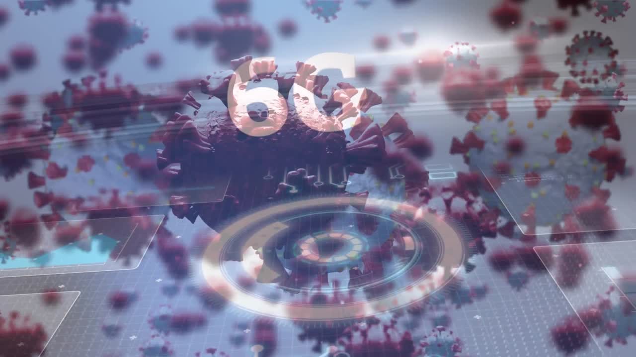 다수의 코로나19 세포와 6g 텍스트 오버 라운드 스캐너와 데이터 처리와 함께 다수의 스크린